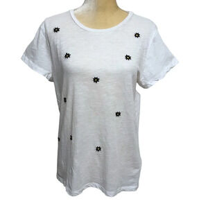 Joe's Jeans NWT White Short Sleeves Shirt Women M